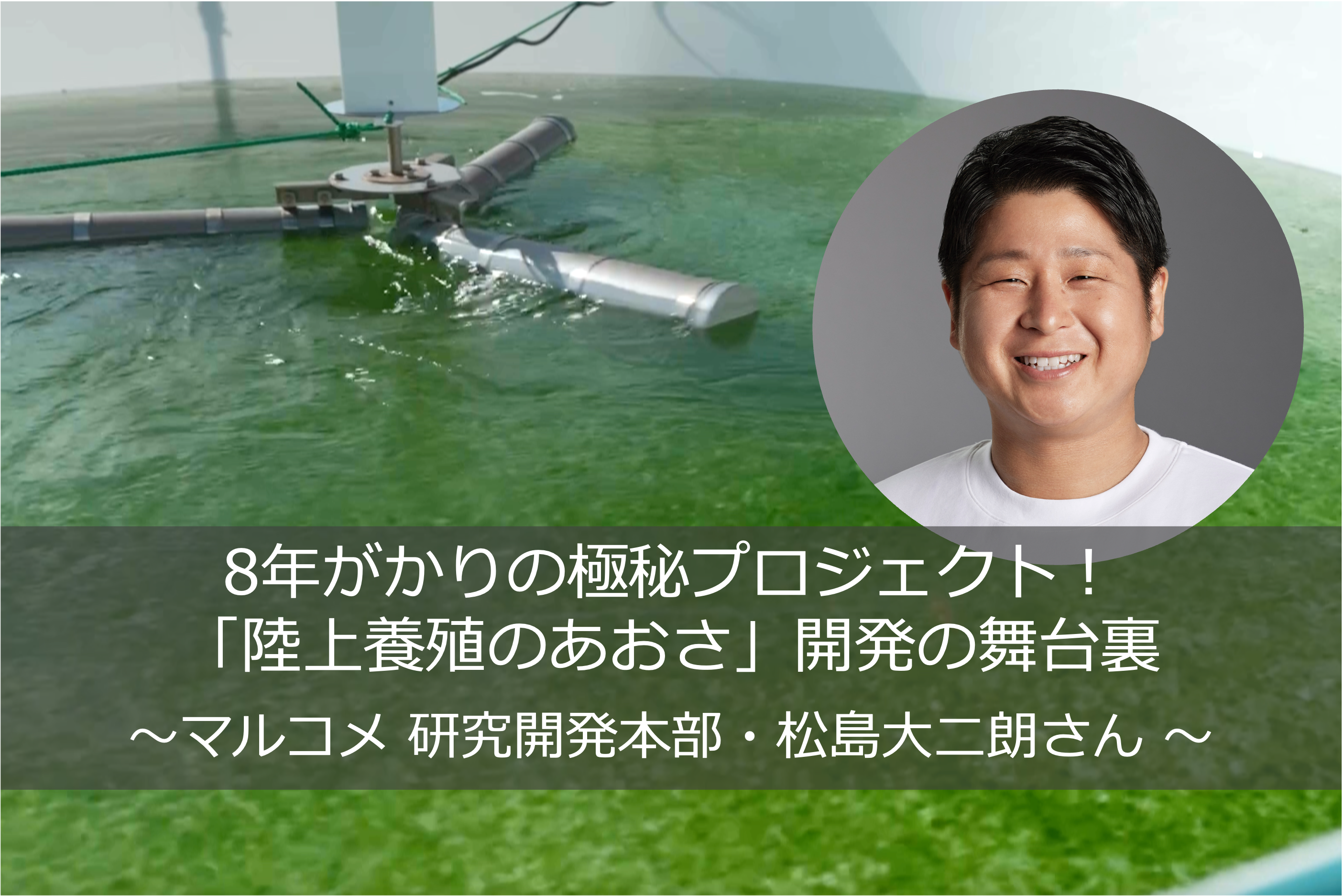 8年がかりの極秘プロジェクト！世界初「陸上養殖のあおさ」開発の舞台裏をマルコメ株式会社の担当者・松島大二朗さんに聞いてみた